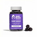 Baby Blues Berry Boost za mame, Immunity Elderberry Gummies Imunska podpora dodatek z vitaminom C in cinkom za odrasle, Ne-GMO imunski sistem Vitamini Booster Vegan Gluten brezplačno Gumies, 60kos