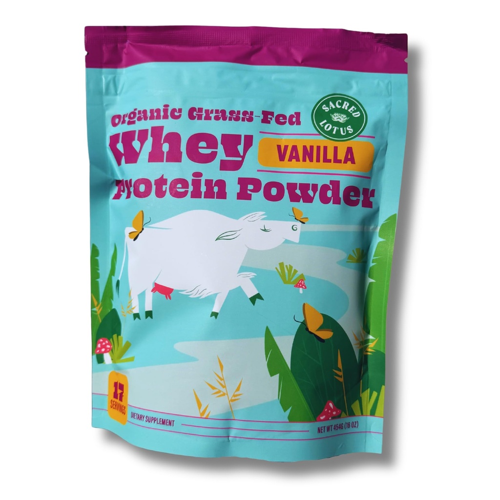 SunLife Organics Grass Fed Whey Protein Powder Vanilla 
