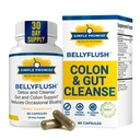 BellyFlush - Nežen Colon & Gut čiščenje dodatek z mlekom Thistle & Bentonite Clay - podpira zaprtje, debloat, prebavni detox & Flushing - 60 kapsul