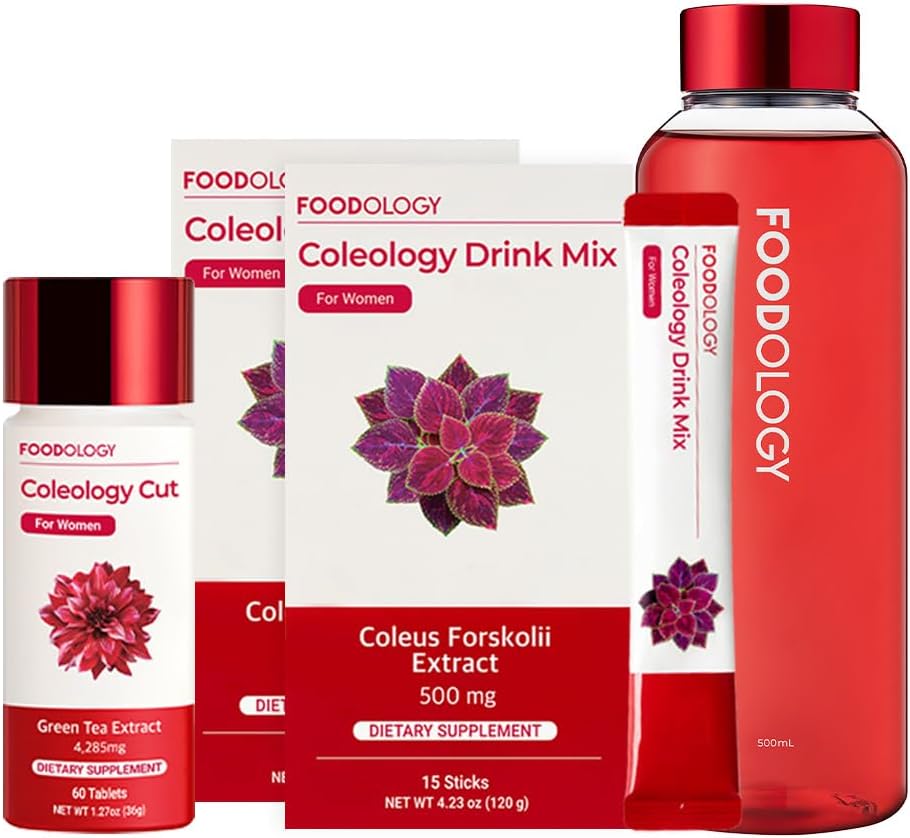 FOODOLOGIJA Redbottle 1-mesečni set/koleološki popivanje Mix(2ea) & Coleology cut(1ea) & steklenica za vodo(1ea)