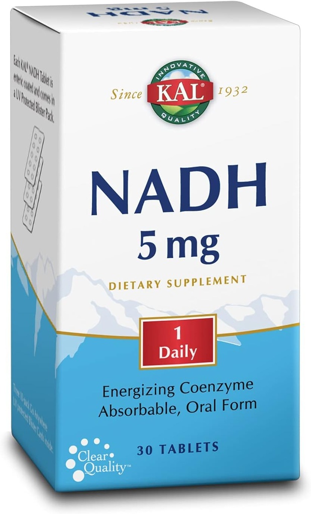 KAL 5 Mg Nadh tablete, 30 Število