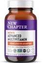 Novo poglavje Moški multivitaminski Napredna Formula za stres, možgane, imunske, srce in energijo podpora, višje ravni fermentiranih eteričnih hranil za moške + selen + B vitamini, 72 ct