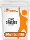 BulkSupplements.com cinkov orotat v prahu - cinkovi minerali dodatek, za imuno podporo - Gluten Free, 200mg na serviranje, 1kg (2,2 lbs) (Pack of 1)