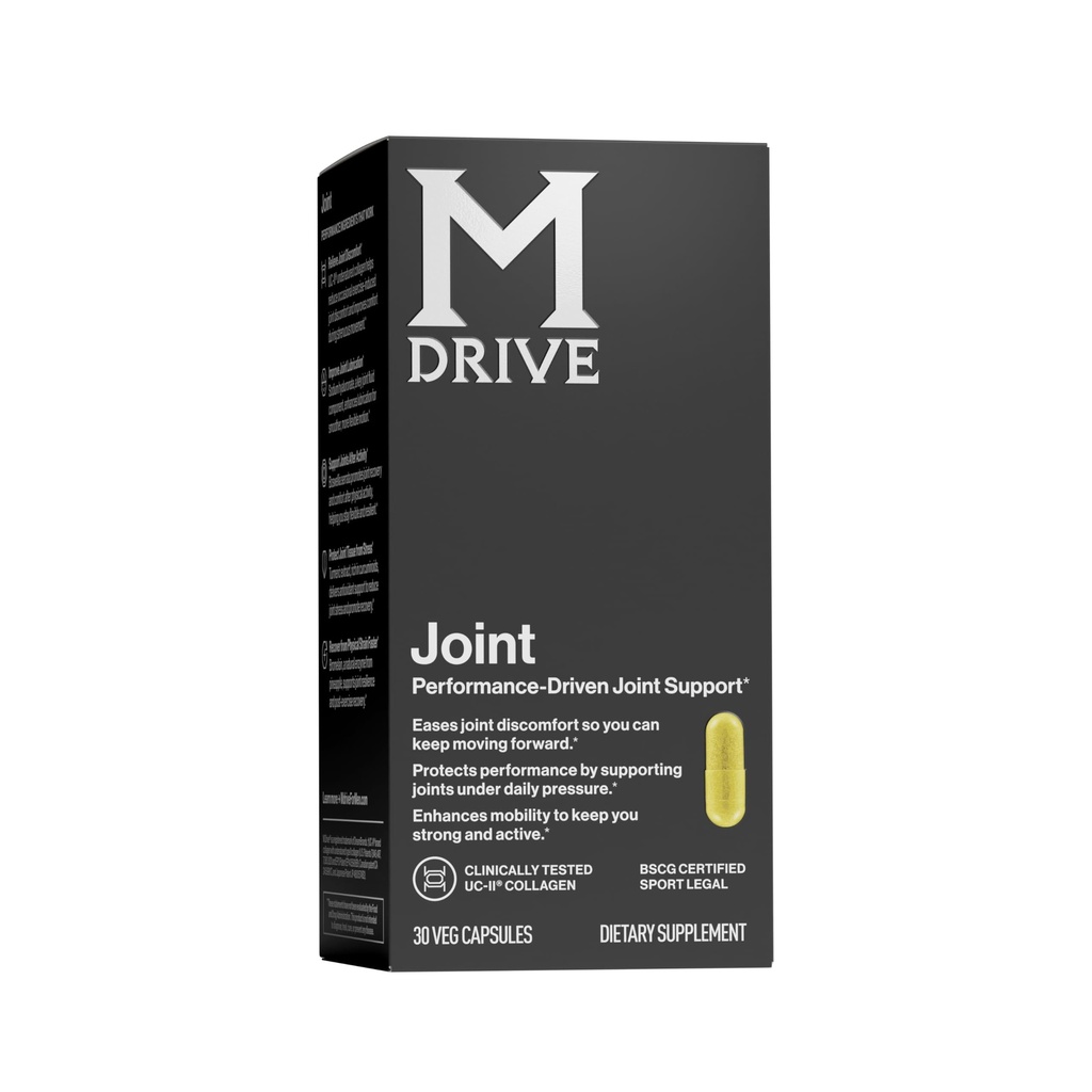 Mdrive Skupna podpora za moške - Podpira zdravo skupno funkcijo, prilagodljivost, Comfort & Mobility - Lastnosti UC-II Kolagen, Kurkumin & Natrijev hialuronat iz hialuronske kisline, 30ct