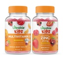 Življenjski multivitaminski otroci + cink 25mg Otroci, Gummies Bundle - odličen okus, Vitamin dopolnilo, Gluten brezplačno, GSO brezplačno, Žvečljivi Gummy