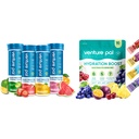 Venture Pal brez sladkorja Elektrolit Powder Packets & žvečljivi hitro melt Electrolyte tablete, Šport Elektrolite za tek Kolesarjenje Športna prehrana...