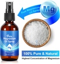 Magnezij Spray, 100% Pure & Organic Natural Magnezij Oil Spray za noge v stekleni steklenici, enostaven za absorbcijo in uporabo