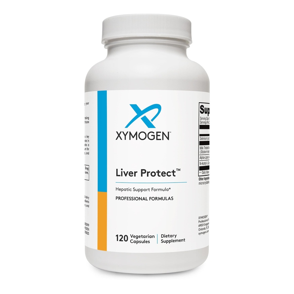 XYMOGEN Jetra Protect - podpira jetrno zdravje + proizvodnjo glutationa - izvleček iz Milk Thistle, ALA alfa-lipojska kislina, N-acetil-L-cistein, selen L-selenometionin (120 kapsul)