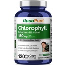 NusaPure Chlorophyll 200:1 ekstrakt, 150 mg ekvivalent 30.000 mg na kapsulo 120 vegetarijanskih pokrovčkov (ne-GMO, Vegan)