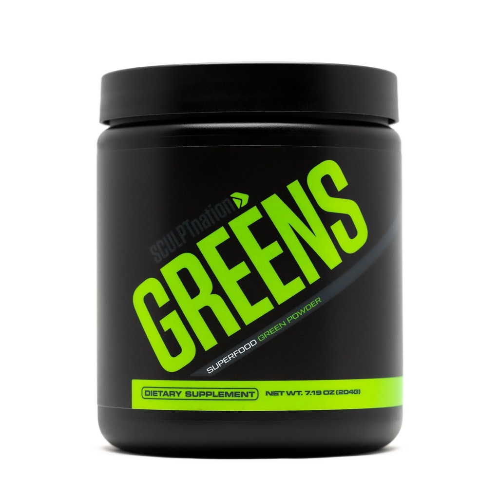 Sculpt Nation by V Shred Greens - Premium Greens Powder & Superfood Mešanica s kolagenom za podporo kože, prebavljanje in energijo - 30-dnevno dobavo