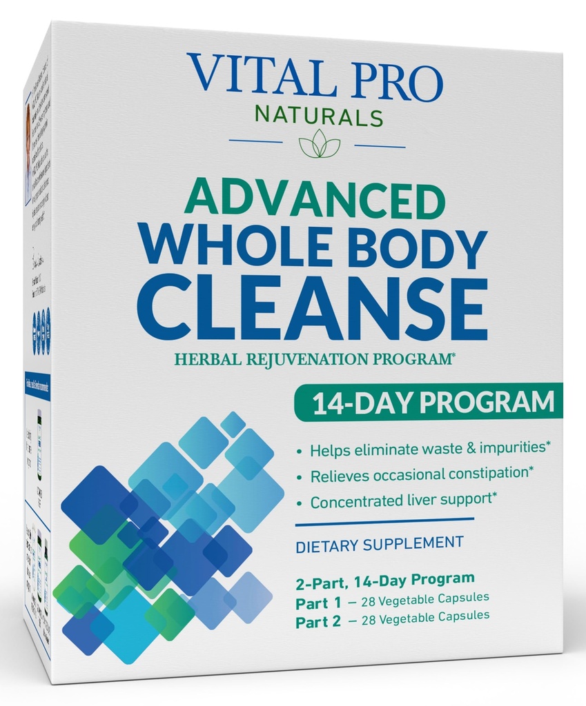 Vital Pro Naturals - napredno čiščenje celega telesa z mlekom osat, magnezij, rta Aloe, in zelišča za občasno zaprtje in zdravo izločanje, 2-del 14 Day Kit, 56 Kapsule
