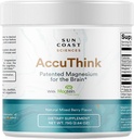 Sun Coast Science Sun Coast Sciences AccuMind - Patented Magnezij Brain - 2,64oz Memory Supplement Brain Health, Spanje, Mood Boost - Kognitivna podpora Dodatek Magnezij Treonate Vitamin C