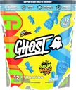 GHOST Hydration Packets, Sour Patch otroci modra malina, 12 Palice, Elektrolitni prašek - pijača Mix dodatek z magnezijem, Kalij, Kalcij, Vitamin C - Vegan, Brez soje, Sladkor & Gluten