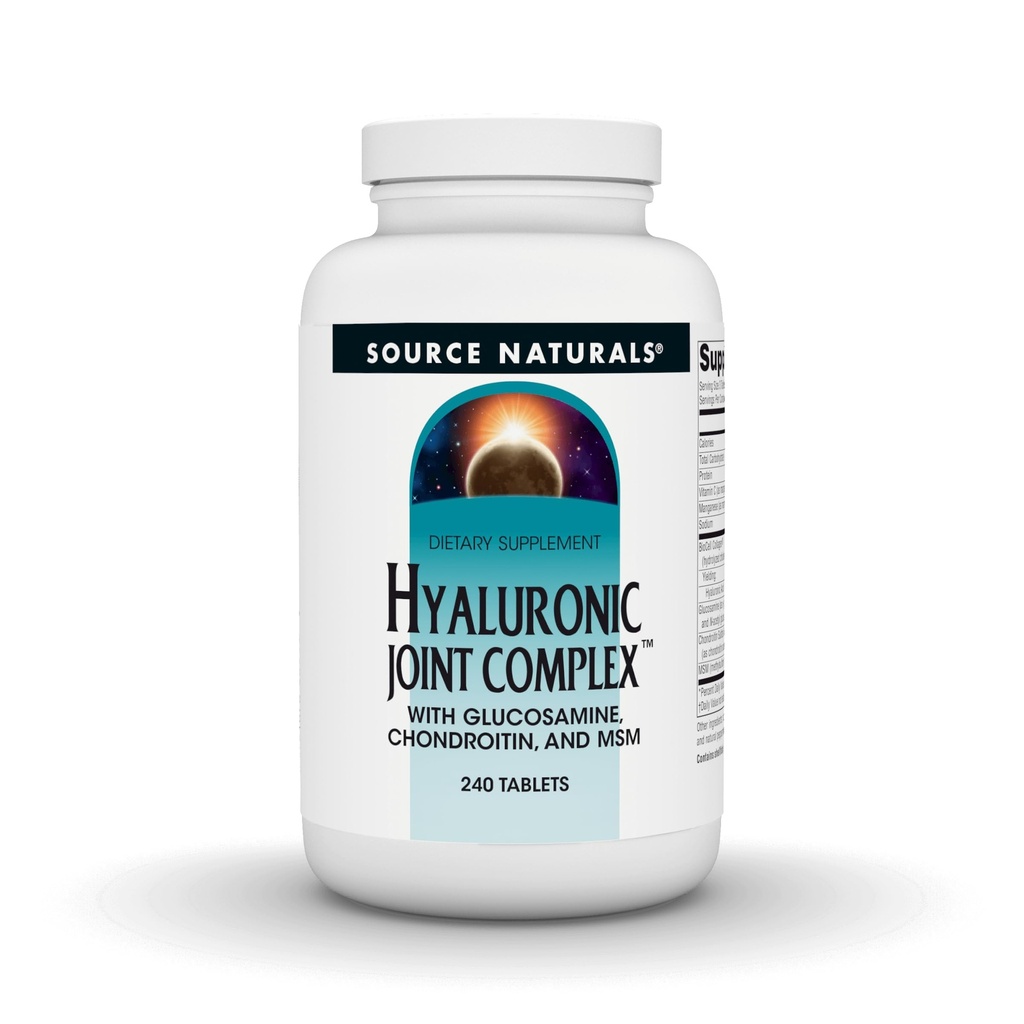 Vir Naturals Hyaluronic Skupni kompleks z glukozaminom, Chondroitin & MSM Dodatna moč - 240 tablet