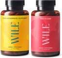 Wile Perimenopavzae Podpora + Hot Flash dodatki, 2-pak Menopause Podpora za ženske, (2) Steklenice po 60 kapsul vsak, 120 Skupaj