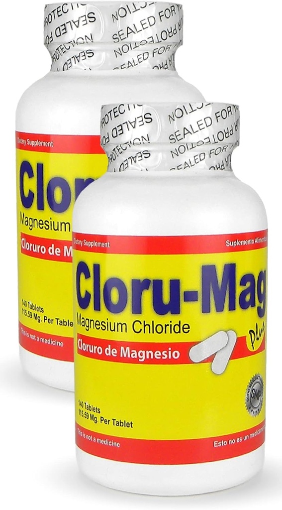 Tablete magnezijevega klorida – pakiranje CLORU- MAG PLUS 2 (CLORURO DE MAGNESIO)