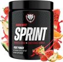 6AM Run Sprint - Pre Wordout Powder za Instant Energy Boost za Cardio in Focus - Brez Jitters, Visoka energijska kondicioniranje Formula - Vse naravne, Keto, Vegan (Fruit Punch, Polna steklenica)