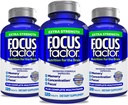 Fokus Factor Odrasli Dodatna moč, 120 Count- Možganski dodatek za spomin, Koncentracija, Focus- DMAE, Vitamin D, DHA- Možgansko zdravje Dopolnilo – Trusted Formula- Brain Vitamini, Focus tablete (3 Pack)