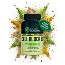 CLEAN MACHINE Cell Block 80 - Natural Vegan Testosterone Support Supplement, Estrogen, DHT & Cortisol Blocker - Prostata Health Supplement z KSM-66 Ashwagandha - 60 Veggie caps