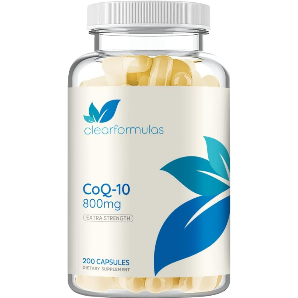 Dodatna moč CoQ10 800mg - Hitra absorpcija Koencim Q10 800mg Močni antioksidant za srce energije in staranje podpora - Visoka stabilnost CoQ10 Ubikinon Caps - Izdelano v cGMP US Lab (100 Servings)