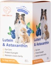 Lutein za pse in mačje oči dopolnilo astaksantin Vse naravne sestavine Podpora človeške stopnje Tear Stain Imune,Lutein Izvira iz ZDA, Izboljšati vid zdravje Antioksidanti- 2.8 Oz