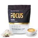 Fokus Coffee Creamer for Energy & Clarity - MCT Powder + Nootropics + Adaptogeni - povečanje produktivnosti brez Jitters ali Crash - Keto, Vegan, 0 Sladkor - s Taurin, L-Tirozin, Rhodiola