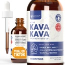 Rejuvica Health Kava Kava Root Extract dodatek - Active Kava Kava - Potent Relaxation & Calm - Liquid Extract - Piper Methysticum - Plemenita raznolikost - Seveda Prisotnost Kavalaktonov - 48 Servinges