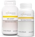 Integrativni terapevtski paket s tri-magnezijem, 90 Kapsule & HPA Adapt, 120 Veganske kapsule - podpira delovanje srca in zdravje kosti* - Podpora zdravo stres odziv z Ashwagandha
