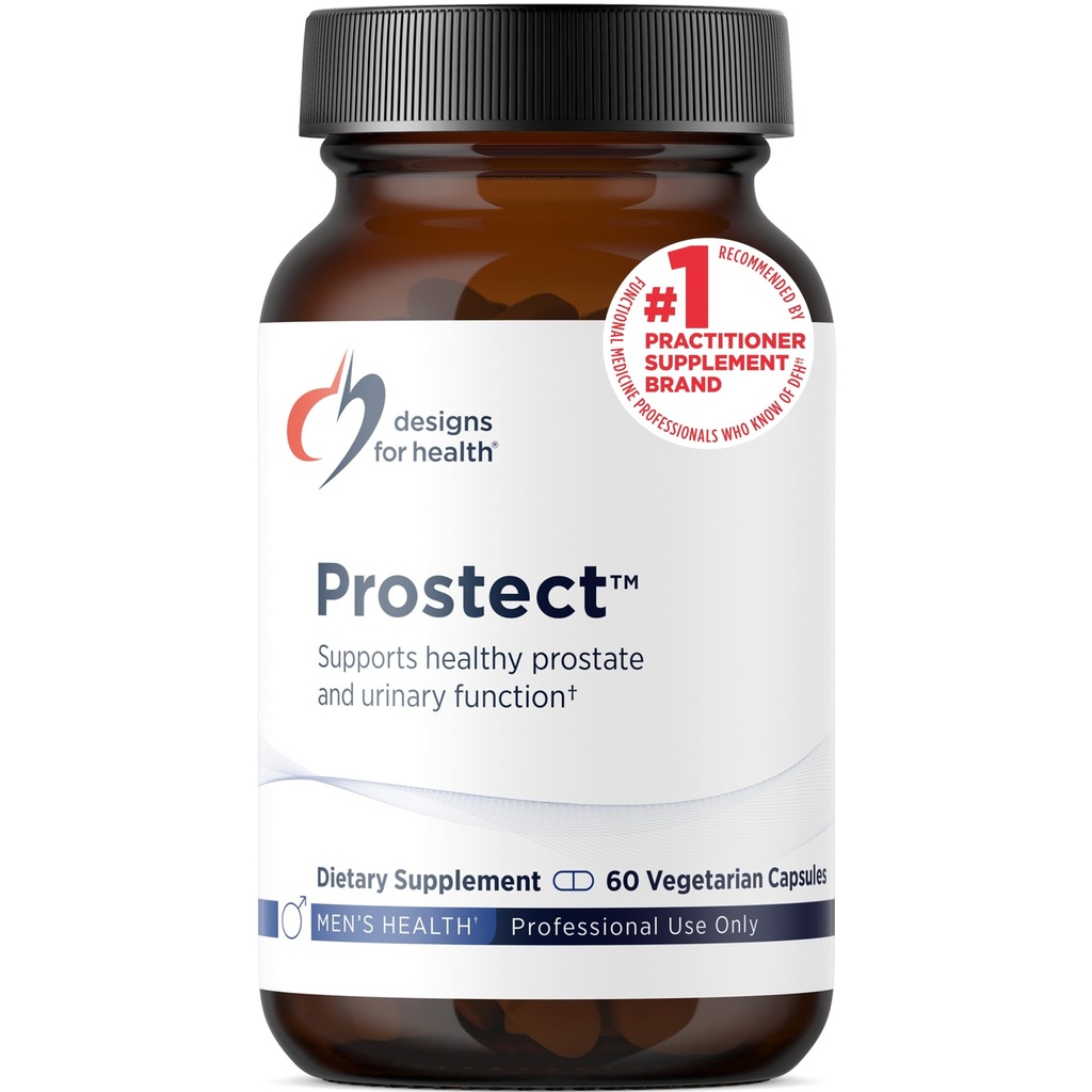 Designs for Health Prostect - Saw Palmetto-free Prostate dopolnila za moške - urinarne funkcije + podpora prostate - Cranberry, Pollen + izvleček granate - Moški dodatek za zdravje (60 kapsul)