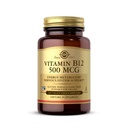 Solgar Vitamin B12 500 μg - 100 Zelenjavnih kapsul - energijska presnova in podpora za živčevje - ne-GMO, Vegan, Gluten & Dairy Free, Kosher, Halal - 100 Serving