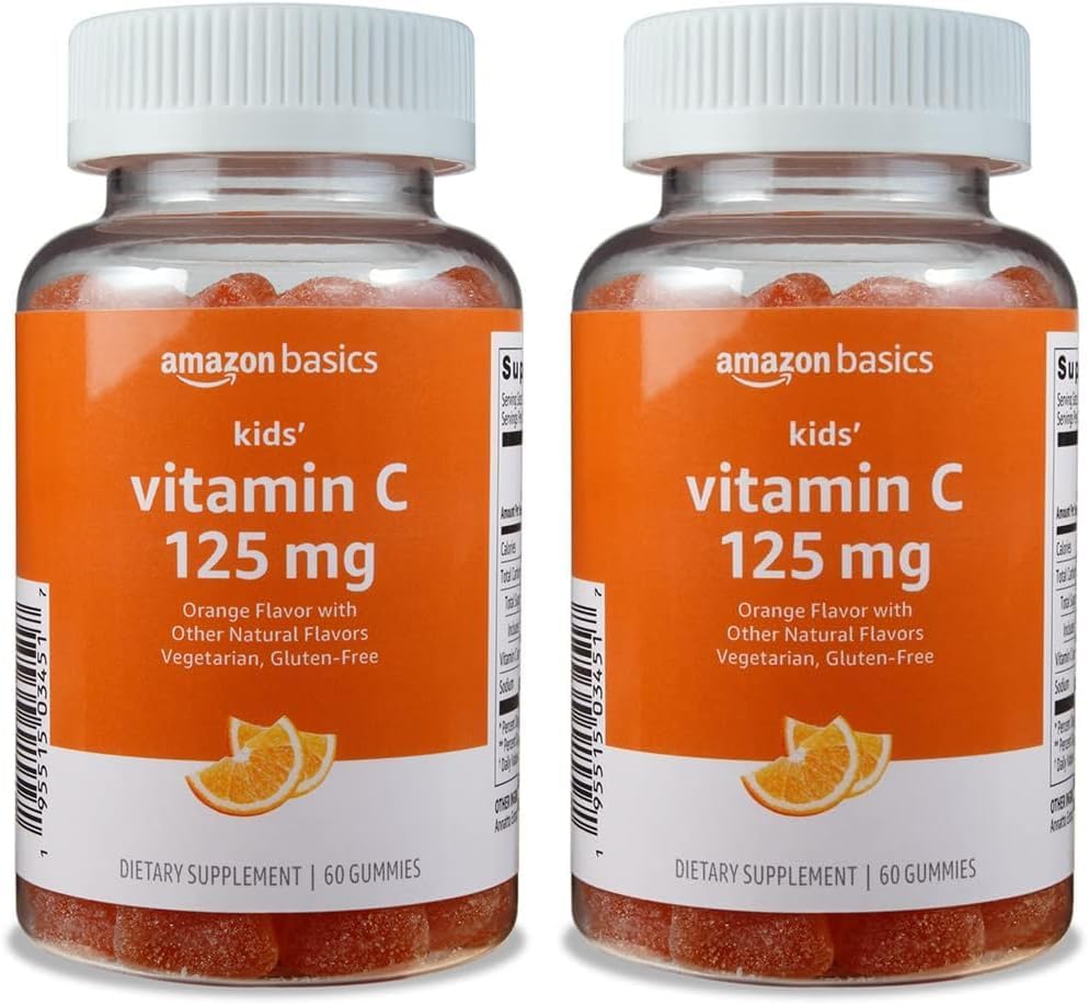 Osnove Otroški vitamin C 125mg Gumies, Orange, 60 Štetje, Imunsko zdravje, 2 Mesec dobave (Prej Solimo) (Pack z 2)