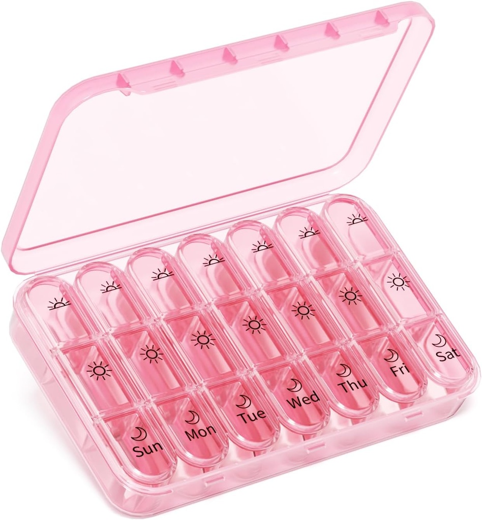 Organizator tablet 3X a Day.Kink perfekcija Prenosna tableta Primer 7-Day Weekly Compartment.Stilistično potovanje je nujno za modne izdelke.BPA-free Health Companion.Luxury Bag Must-Have