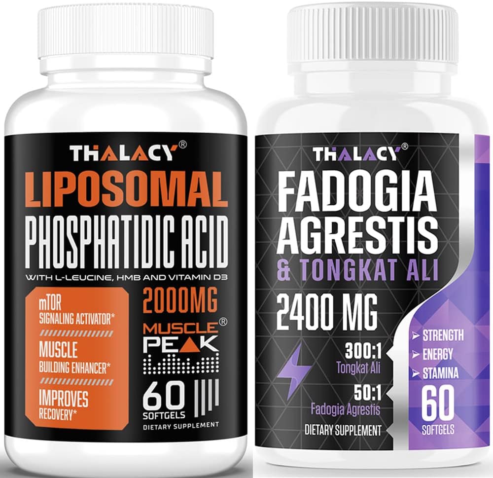 Fosfatidna kislina 2000mg s Fadogia Agrestis 1400mg in Tongkat Ali 1000mg za največjo moč, energijo in izgradnjo mišic