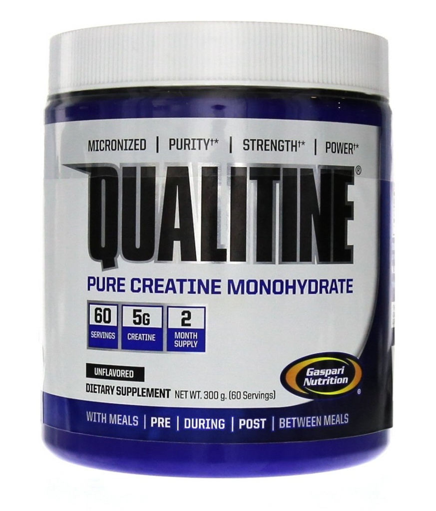 Gaspari Nutrition Pure Kreatin Monohidrat, 5g čistega kreatina, povečanje mišic in velikosti (nearomatizirana, 60 serving)