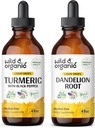 Divja in organska kurkuma tinktura 4 fl oz & regrat tinktura 4 fl oz