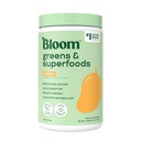 Bloom Nutrition Superfood Greens Powder, Prebavne encime s probiotiki in prebiotiki, Gut Health, Bloating Relief za ženske, Klorella, Green Juice Mix z peso Root Powder, 25 SVG, Mango