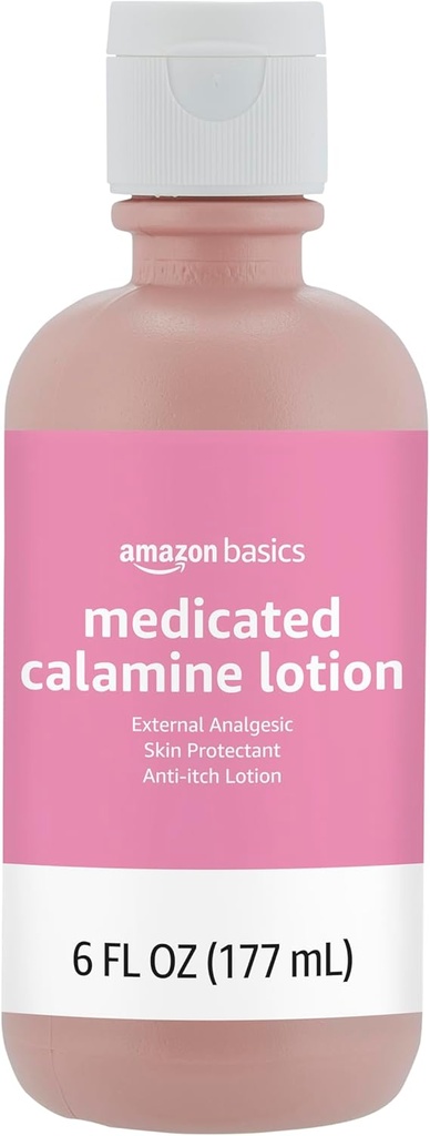 Osnove Medicated Calamine Anti-Itch lotion, Analgesic Skin Protectant, 6 Fluid Ounce, 1-Pack (Prej Solimo) (Nova Formula)