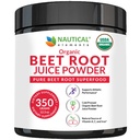 Organski sok iz sladkorne pese v prahu - 20:1 Koncentracija Pese v prahu Organski - Podpora za kroženje - Bogata z dušikovim oksidom - Hladno pripravljenih 100 Serving of Beet Root Powder Supplement- 12.3oz