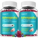 2 Pack Ashwagandha Gumies, Podpora za imuniteto, Sprostitev, Calm Mood & Zzz, Ashwagandha dopolnila za moške in ženske, naravne borovničeve arome, 120 grof