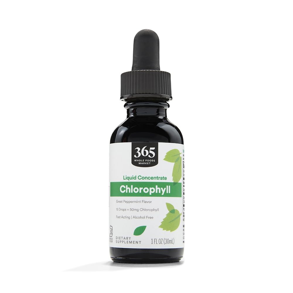 365 na celotnem trgu živil, tekoči koncentrat klorofil, aroma pepermint, 1 Fl Oz
