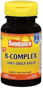 Sundance Vitamini B- Complex 100% dnevna vrednost, 100 Štetje vsak (2)