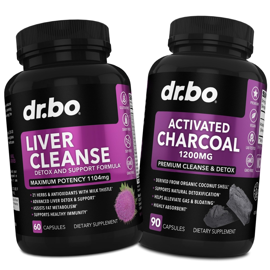 Jetrna čistila in aktivirane Charcoal kapsule - tablete za zdravje jeter z Artichoke, Berberine, Kurkuma zelišča - 1200mg organske kokos Charcoal tablete za želodčne pline in Bloating podporo