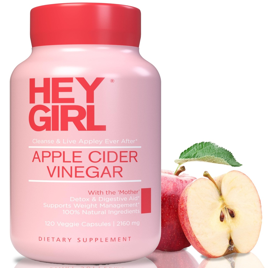 Kapsule Apple Cider Vinegar z materjo - 2160mg Apple Cider Vinegar Pills s Cayenne Pepper - 120 Vegan ACV Kapsule z mamo za razstrupljanje čiščenje, Keto, Prebava in napenjanje