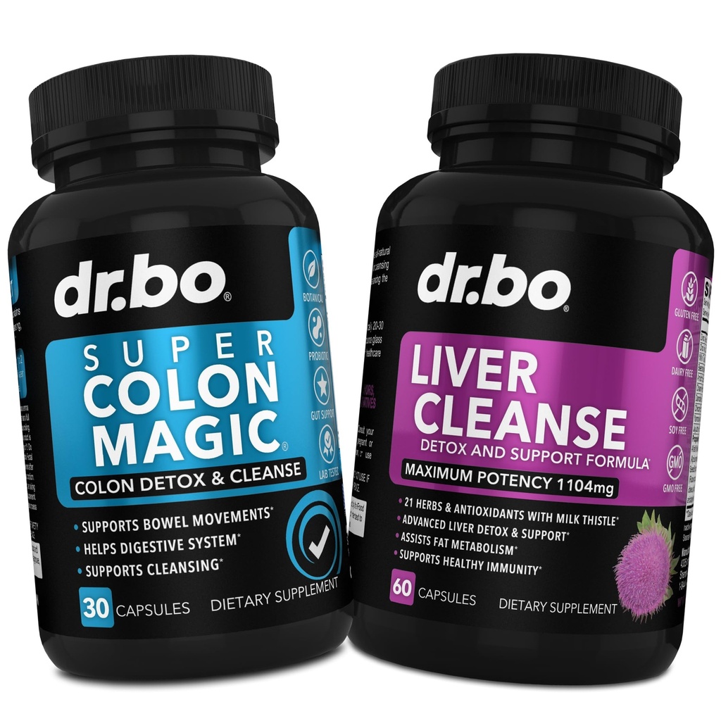 Čiščenje Colon Cleanser Detox & Jetra čiščenje - 15 dan Cleans Colon tablete Probiotic & Jetra Detox podpora dodatek mleko Thistle Dandelion - Bowel gibanja dopolnila za črevesno želodčno napihnjenost