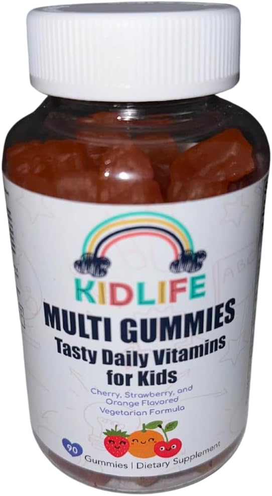 KJ3 Essentials KIDLIFE Daily Gummies- Vitamini za otroke 90 Grof Vegan. Imunska podpora. Mehko in okusno