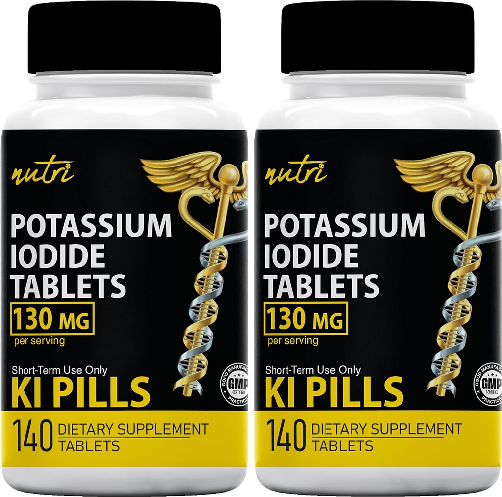 Tablete kalijevega jodida 130 mg (2 pakiranji) 280 tablet