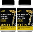 Tablete kalijevega jodida 130 mg (2 pakiranji) 280 tablet