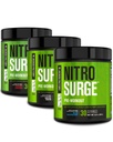 Jacked Factory NITROSURGE Pre Workout dodatek - Neskončna energija, Instant moč pridobi, Jasno fokus, Intenzivna črpalka 