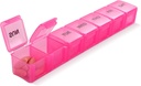 Pink XL Extra velik teden in dnevno tablete Organizator za tablete/vitamin/ribje olje/dodatki (Pink)