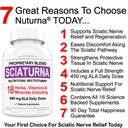 Sciatic Nerve Relief Supplement with 450 mg Alpha Lipoic Acid - 18 in 1 Super Formula za spodnji hrbet, Hip, Lumbar, Visoko, Nogo, Nogo - Najboljši naravni Sciatic Nerve Relief - 90 kapsul